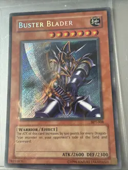 Yu-Gi-Oh! TCG Buster Blader BPT-008 Limited Secret Rare MP Foil Bleed - Image 1