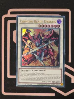 BLZD-EN037 Crimson Blade Dragon Ultra Rare 1st Ed YuGiOh - Image 1