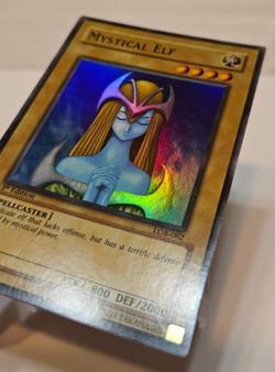 Mystical Elf LOB-062 Super Rare 1st Edition Asian English Version Yugioh 968 - Image 2