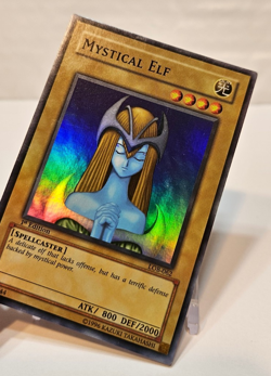Mystical Elf LOB-062 Super Rare 1st Edition Asian English Version Yugioh 968 - Image 4