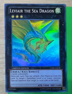 Yugioh Leviair the Sea Dragon CT09-EN018 Super Rare Limited Edition LP - Image 1