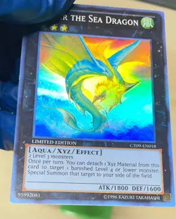 Yugioh Leviair the Sea Dragon CT09-EN018 Super Rare Limited Edition LP - Image 4