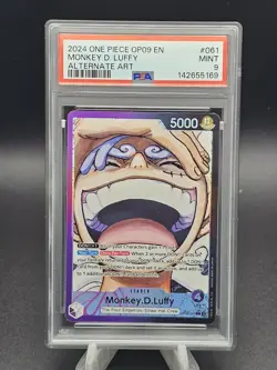 2024 One Piece OP09 Monkey D Luffy Leader Alternate Art PSA 9 - Image 1