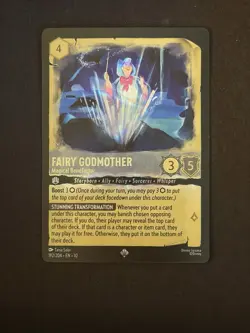 Disney Lorcana Fairy Godmother 192/204 Magical Benefactor Holofoil - Image 1