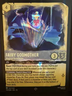 Disney Lorcana Fairy Godmother 192/204 Magical Benefactor Holofoil - Image 2