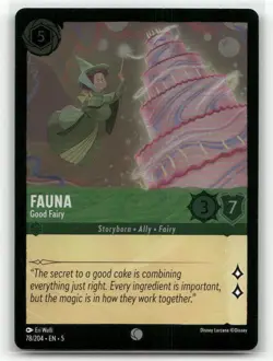 Fauna 78/204 Good Fairy Foil Shimmering Skies Lorcana Disney TCG - Image 1
