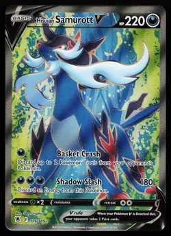 Hisuian Samurott V 176/189 Ultra Rare Astral Radiance Pokemon Card - Image 1