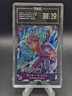 2023 One Piece Japanese Bandai Card Fest 23-24 Monkey D Luffy Promo TAG 10 - Image 1