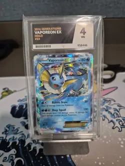 Pokemon TCG Vaporeon EX Generations Holo Card 24/83 Ultra Rare ACE 4 Very Good - Image 1