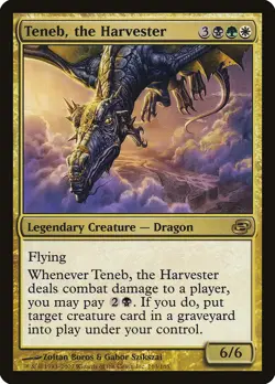 Teneb, the Harvester Planar Chaos PLD White Black Green Rare CARD ABUGames - Image 1