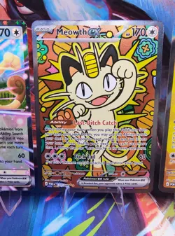 Meowth ex 121/088 Perfect Order Holo SIR High 10 Potential w/2 Bonus ex Card - Image 2