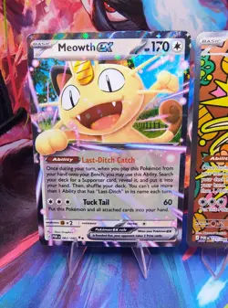 Meowth ex 121/088 Perfect Order Holo SIR High 10 Potential w/2 Bonus ex Card - Image 3