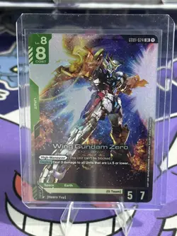 Wing Gundam Zero GD01-024 LR Foil Card Game TCG Newtype Rising Gundam - Image 1