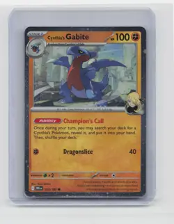 Cynthia's Gabite (Cosmos Holo) Common Miscellaneous Cards & Products 103/182 NM - Image 1