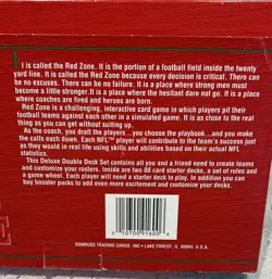 Donruss Red Zone NFL Football 1995 Deluxe Double Deck Game Starter Set Card Game - Image 2