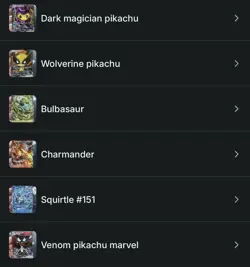 All 6x Fan Art Custom Card Listed in photo - Image 1