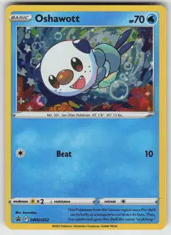 Oshawott - (Cosmo Holo) Promo SWSH: Sword & Shield Promo Cards SWSH222 NM - Image 1