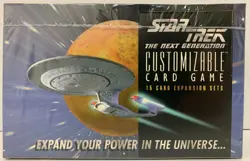 1994 DECIPHER STAR TREK THE NEXT GENERATION CCG 15 CARD EXPANSION BOOSTER BOX - Image 1