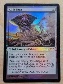 All Is Dust -Foil Promo Card Grand Prix Eldrazi Magic The Gathering MTG TCG ✨ - Image 1