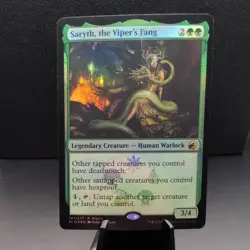 MTG Magic The Gathering Saryth, The Viper’s Fang Foil Promo Deathtouch Commander - Image 1