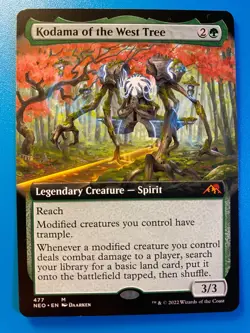 MTG 1x EXTENDED ART Kodama of the West Tree # 477 Kamigawa Neon Magic the x1 NM - Image 1