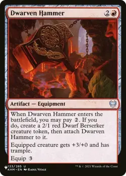 Dwarven Hammer - The List Light Play, English Magic the Gathering MTG The List - Image 1