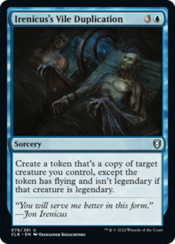 Irenicus's Vile Duplication Light Play, English Magic the Gathering MTG Commande - Image 1