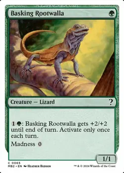 Basking Rootwalla - White Border Light Play, English Magic the Gathering MTG The - Image 1