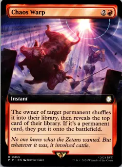 Chaos Warp (Extended Art) 466 Universes Beyond: Fallout Magic: The Gathering LP - Image 1
