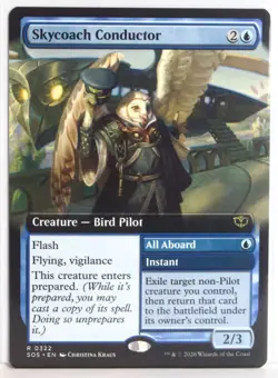 Skycoach Conductor [New, Near Mint] Extended Art {Secrets of Strixhaven} - Image 1