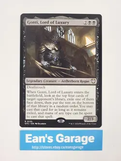 MTG Gonti, Lord of Luxury 0135 OTC Outlaws of Thunder Junction Rare - MN - Image 1