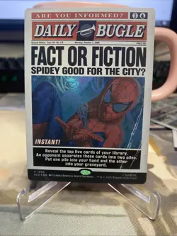 MTG Fact or Fiction (Rainbow Foil) Secret Lair x Spider-Man 1995 NM - Image 1