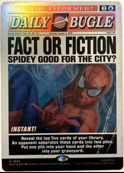MTG Fact or Fiction (Rainbow Foil) Secret Lair x Spider-Man 1995 NM - Image 2