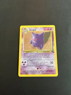 Pokemon Gengar Fossil 5/62 Holo Rare- LP - Image 1