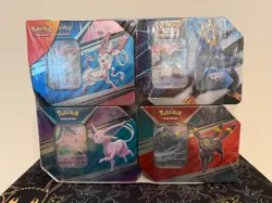 Costco 4 Tin SEALED Set Umbreon, Sylveon, Espeon, Empoleon V Striker / V Heroes - Image 1