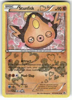 Stunfisk RC12/RC25 Holo Legendary Treasures: Radiant Collection Pokemon NM - Image 1