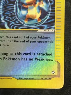 Pokemon TCG Weakness Guard 141/147 Aquapolis Reverse Holo Bubble Charmander - Image 4