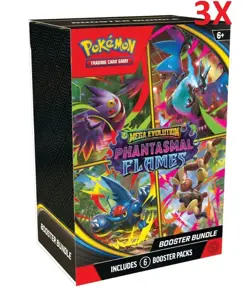 3 BUNDLES*Pokemon Phantasmal Flames Booster BUNDLE New In hand! - Image 1