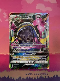 Pokemon Card Alolan Muk GX 84/147 Ultra Rare Burning Shadows Near Mint - Image 1