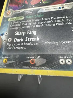 2004 Pokemon EX Team Rocket Returns Dark Gyarados #36/109 HP - Image 4