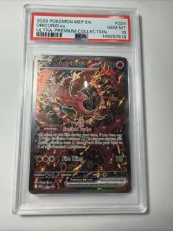 2025 POKEMON MEP EN-ME BLACK STAR PROMO #024 ORICORIO EX PSA 10 - Image 1