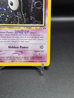 Unown (A) #14 w/ Perfect Swirl - Neo Discovery Unlimited Holo Rare Pokemon TCG - Image 3