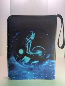 Pokemon Mewtwo & Mew 3-Ring Binder, Hardcover, With Zipper, Black Blue - Image 2