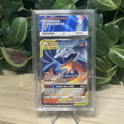 ACE 9 Reshiram & Charizard GX 20 Holo Tag Team Unbroken Bonds English Pokemon - Image 1