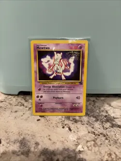 POKEMON MEWTWO BLACK STAR FIRST MOVIE PROMO #3 NM. NEVER PLAYED. - Image 1