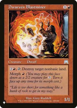 Dwarven Blastminer - The List Light Play, English Magic the Gathering MTG The Li - Image 1