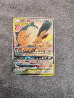Pokemon TCG Eevee & Snorlax GX SM169, Tag Geam Promo - Image 1