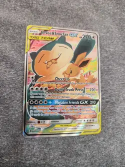 Pokemon TCG Eevee & Snorlax GX SM169, Tag Geam Promo - Image 2