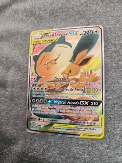 Pokemon TCG Eevee & Snorlax GX SM169, Tag Geam Promo - Image 3
