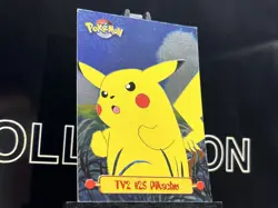 Pokemon #25 Pikachu (Topps Series 1 TV2) Holo Foil Blue Logo - Image 4